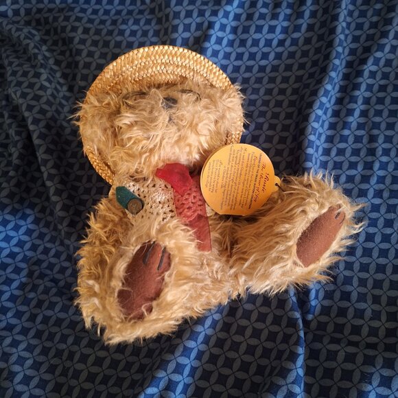 Rosie Brass Button Collectibles bear - Picture 2 of 10